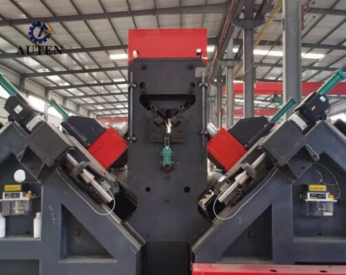 With Custom Designing Cnc Angle Steel Drilling Marking Machine 34×8×3m Overall Dimension