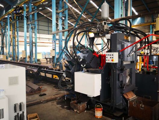 Precision High Speed CNC Punching Marking And Shearing Line For Angles With Smart Control