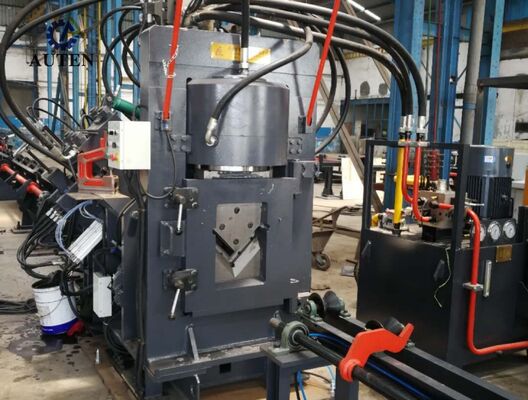 Professional CNC Angle Punching Marking And Shearing Line For Angle Steel