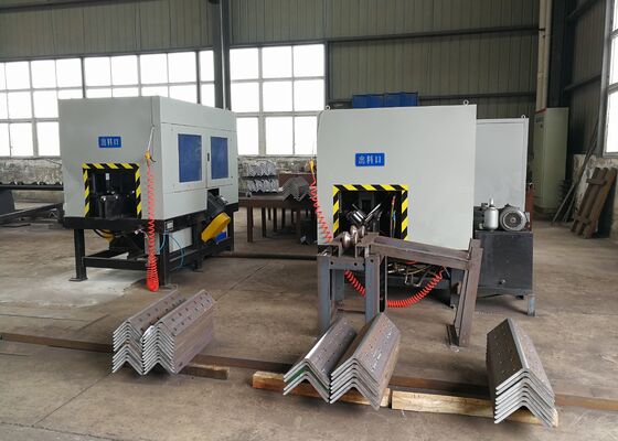 100-400r/Min Rotation Of Spindle Cnc Angle Steel Root Milling Machine 60KN Pressure Of Cylinder