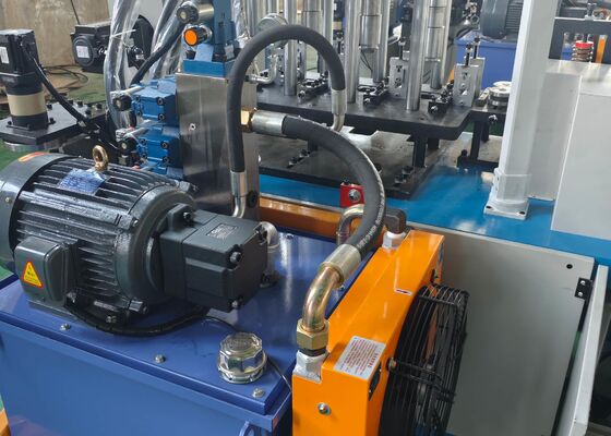125*30 Punching Cylinder CNC Flat Iron Hoop Forming Machine 3KW Feeding Servo Motor