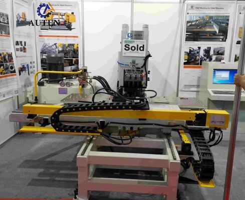 High-Efficiency CNC Plate Punching Marking And Drilling Machine With Φ50mm Drilling Capacity