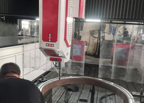 PHD4080 Cnc Gantry-Type Mobile CNC Drilling Milling Machine Steel Plate Flange Heat Exchanger