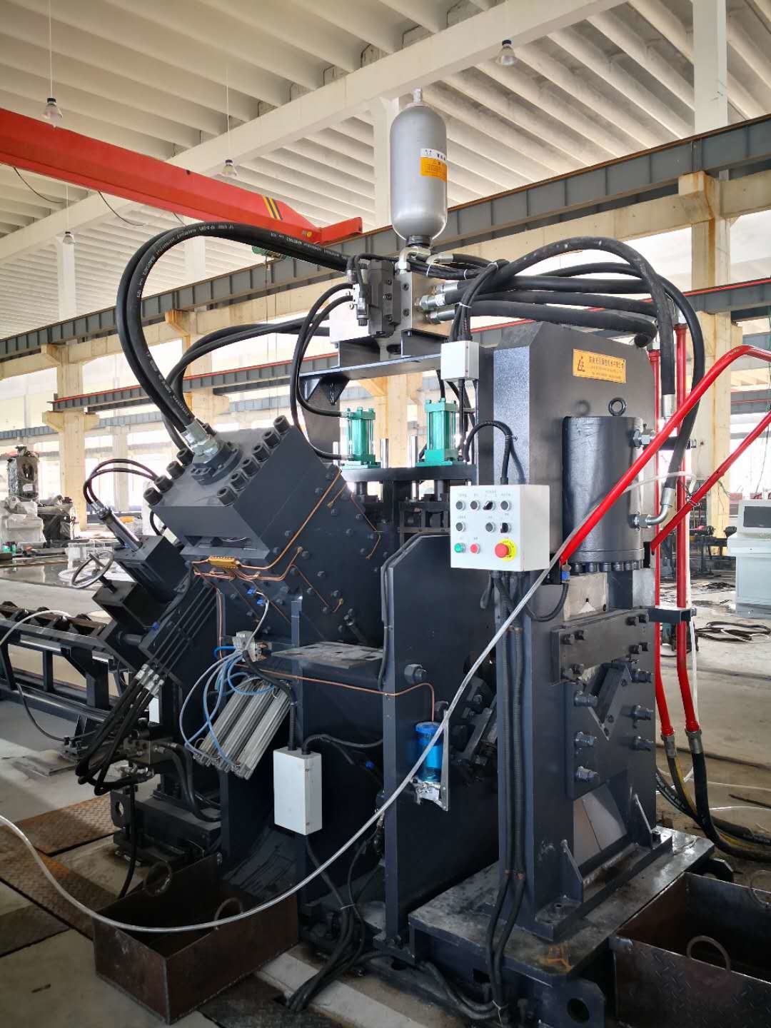 Punching Marking And Shearing CNC Angle Line Machine For Angle Tower ...