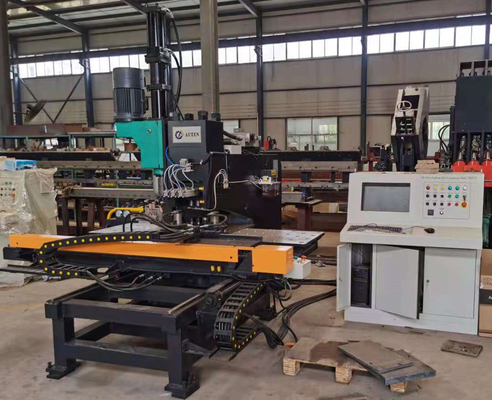 1200KN Servo Feed Drilling Force Cnc Plate Hole Drilling Machine With 26mm Max Punching Diameter