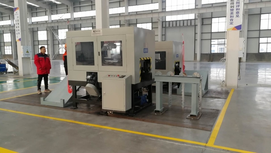 Auten automatic angle Root Milling Machine Model GQC250-2Q in steel tower industry