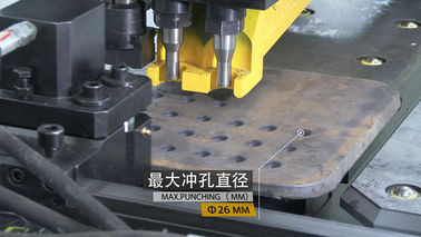 Hydraulic CNC Plate Drilling Machine Punching And Marking 3 Die - Stations